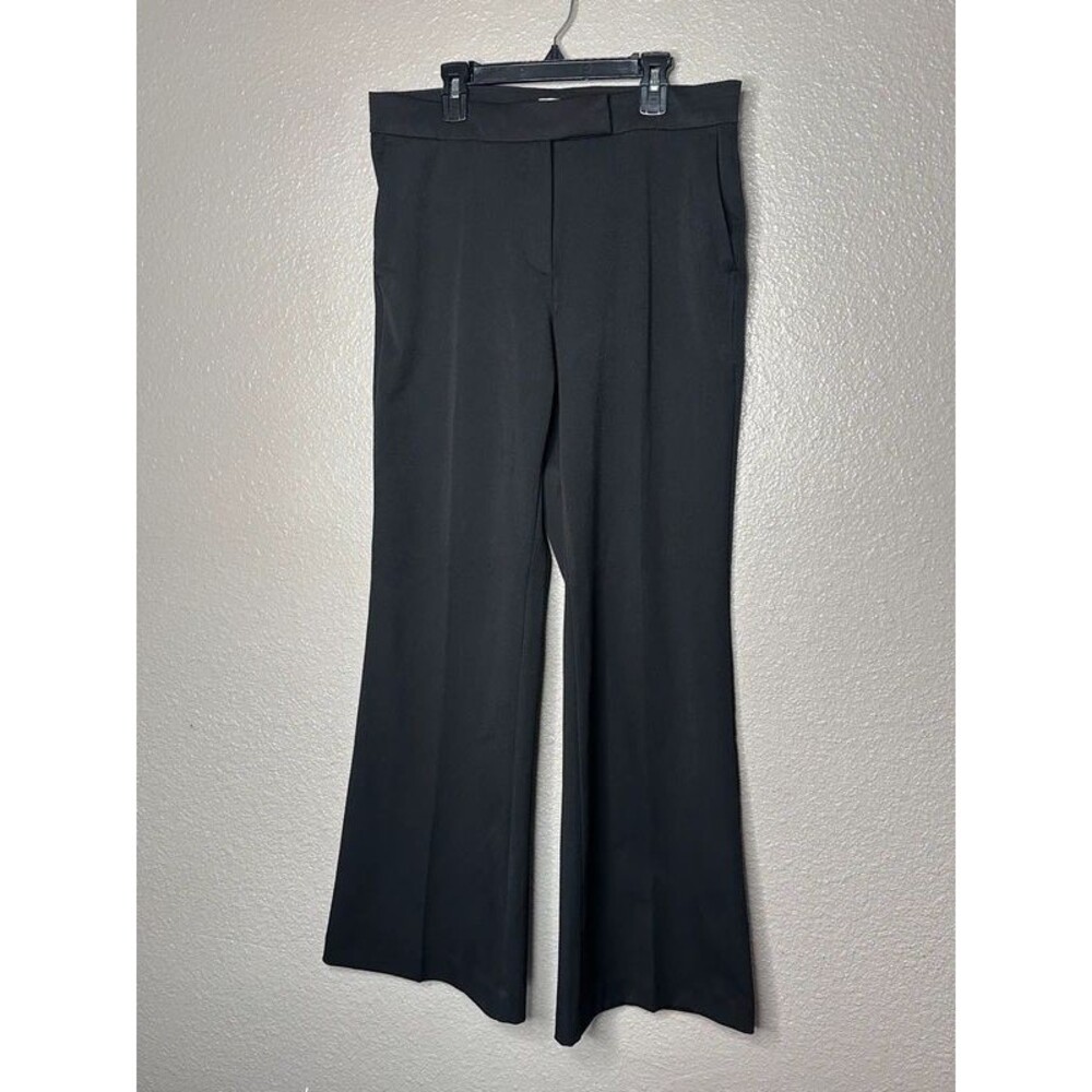 H&M flared black work dressy pants womens 8